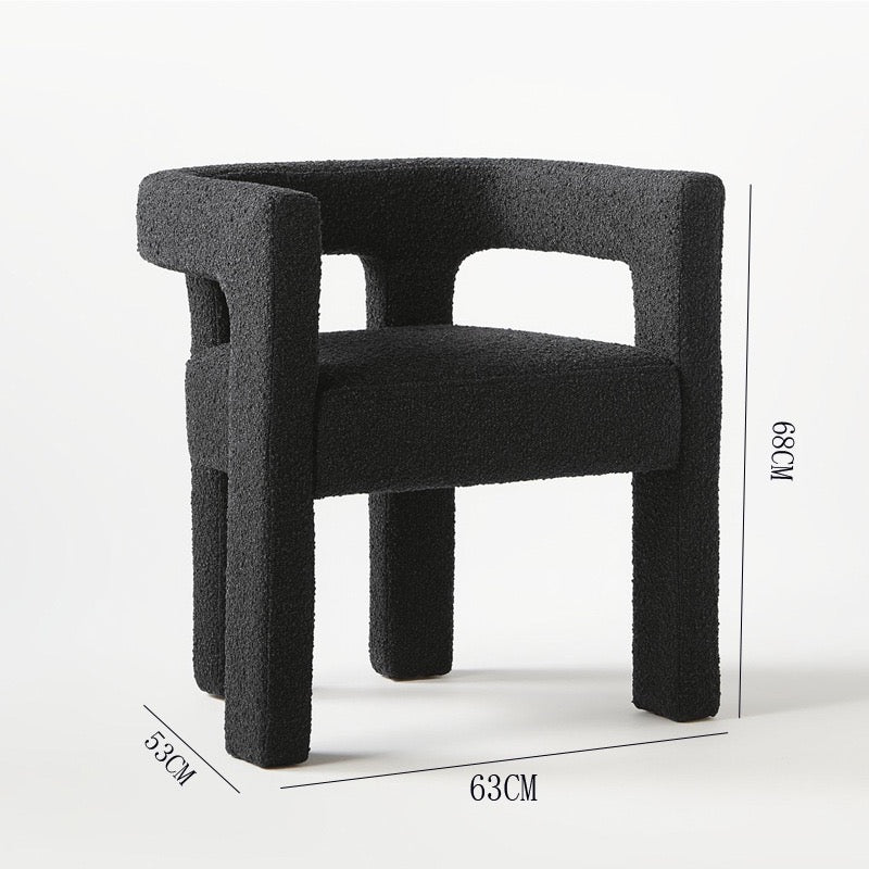Bouclé Dining Armchair