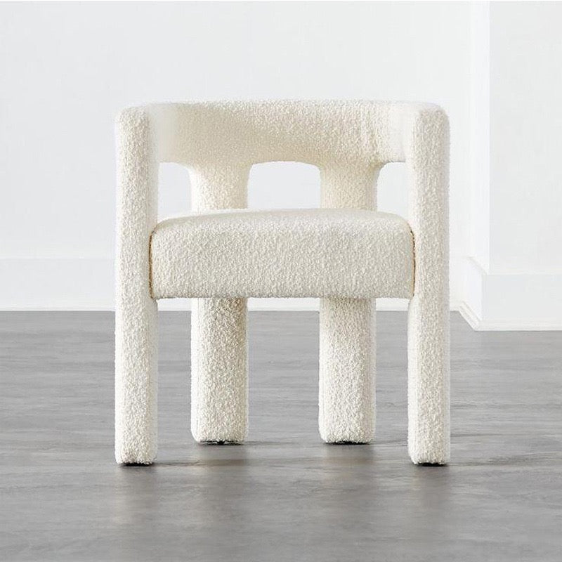 Bouclé Dining Armchair