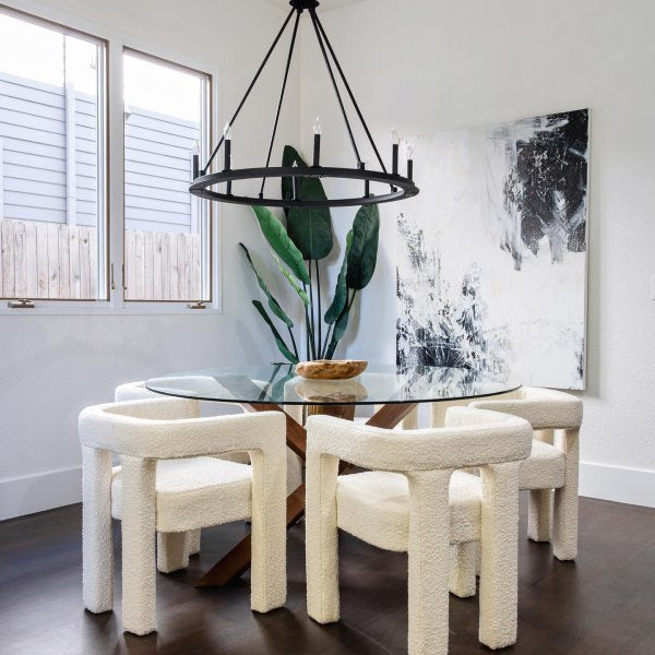 Bouclé Dining Armchair