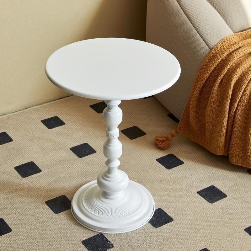 Vintage Charm Metal End Table