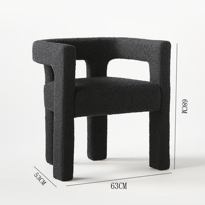 Bouclé Dining Armchair