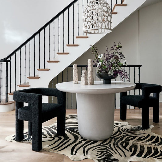Bouclé Dining Armchair