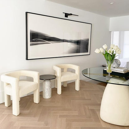 Bouclé Dining Armchair