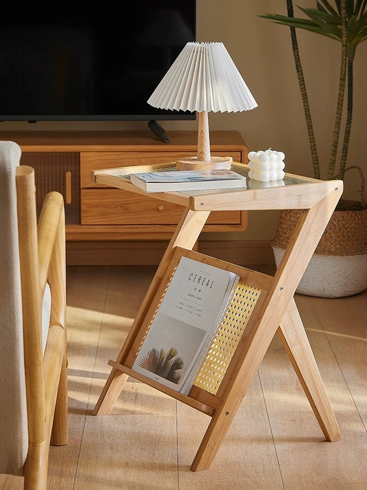 Rattan End Table