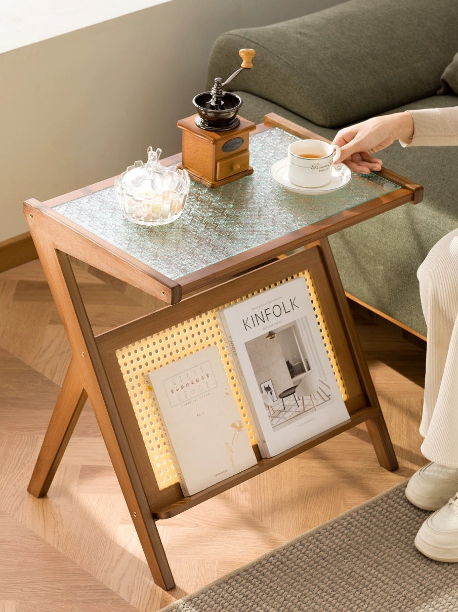 Rattan End Table